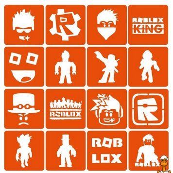 Мамалюк - Набор трафаретов для биотатуировок Roblox Fresh Tattoo Fresh Tattoo RT2-ROBLOX-SIMPLE-16