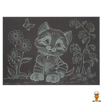 Мамалюк - Гравюра А5 з котиком економ 21х14 см у пакеті Danko Toys Danko Toys RT2-ГРА5З-12