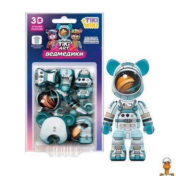 Мамалюк - Набір 3D-стікерів-пазлів Тікі арт-Ведмедики KI-PTA0701S-2 рухомі елементи унікальний дизайн Tiki Wiki Tiki Wiki RT2-KI-PTA0701S-2
