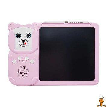 Мамалюк - Планшет для малювання LCD з озвученою абеткою Монтессорі 112 карток рожевий Bambi Bambi RT2-Y5-PINK