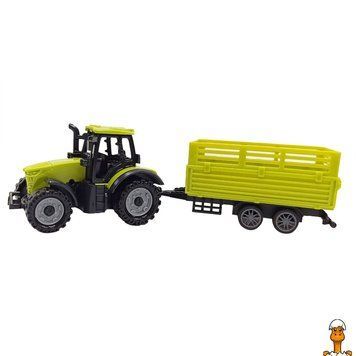 Мамалюк - Дитячий іграшковий трактор з причепом Bambi Bambi RT2-5279-92BD-GREEN-2