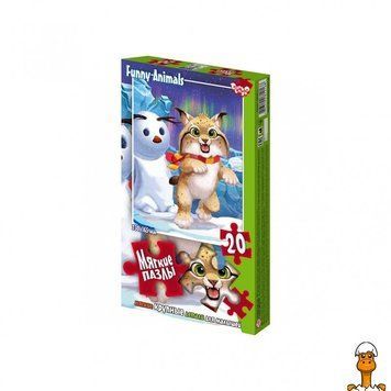 Мамалюк - Мягкие пазлы для детей Рысь 20 элементов Danko Toys Danko Toys RT2-S20-09-14