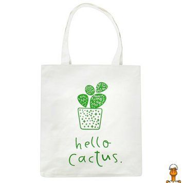 Мамалюк - Тканевая экосумка шоппер Hello Cactus Bambi Bambi RT2-BBG-12-15-18-WHITE-2