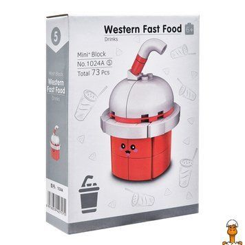 Мамалюк - Конструктор детский Western fast food: Drinks 1024A-5 пластик 73 детали Bambi Bambi RT2-1024A-5