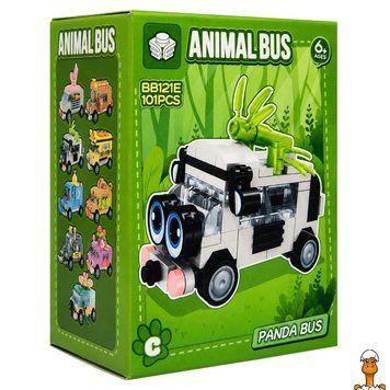Мамалюк - Детский конструктор Panda Bus BB121E-C серии Animal Bus 101 деталь Bambi Bambi RT2-BB121E-C