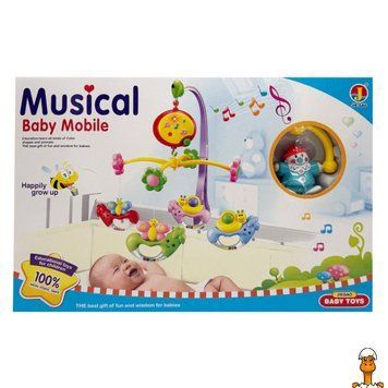 Мамалюк - Дитячий музичний мобіль на ліжечко Клоуни Bambi Bambi RT2-6518D