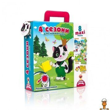 Мамалюк - Пазл для найменших з липучками 8 деталей 4 сезони Vladi Toys Vladi Toys RT2-VT2907-04