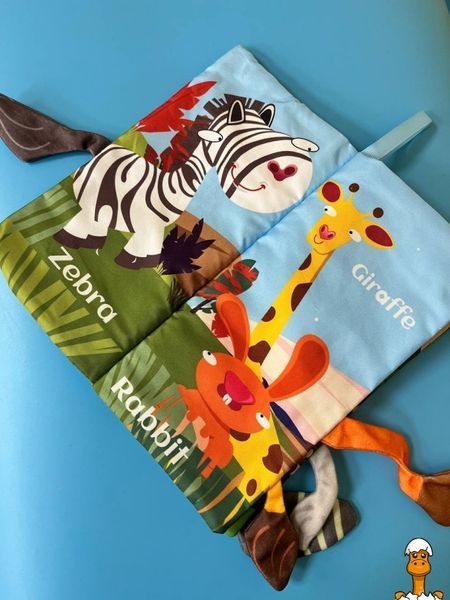 Мамалюк - Розвиваюча книжка-шуршалка англійські слова тварини Bambi Bambi RT2-668-230-WILD-ANIMAL