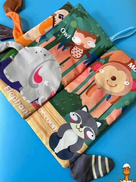 Мамалюк - Розвиваюча книжка-шуршалка англійські слова тварини Bambi Bambi RT2-668-230-WILD-ANIMAL