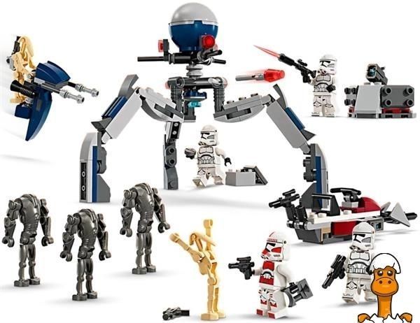 Мамалюк - Конструктор LEGO Star Wars Клоны-пехотинцы и Боевой дроид боевой набор 215 деталей (75372) LEGO A4-75372