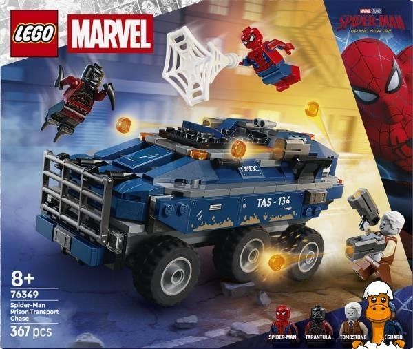 Мамалюк - Конструктор LEGO&reg; Marvel Погоня Человека-Паука за машиной для перевозки преступников 367 деталей (76349) LEGO A4-76349