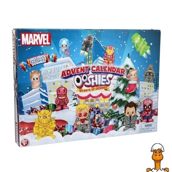 Мамалюк - Адвент-календарь с фигурками Ooshies Marvel 5 см 24 шт. (23296) OOSHIES A4-23296