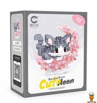 Мамалюк - Дитячий конструктор Сірий кіт 8978 серії Cute Moon 514 деталей Bambi Bambi RT2-8978