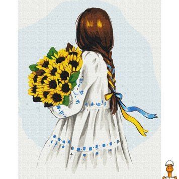 Мамалюк - Картина за номерами Квіти&nbsp;України&nbsp;&copy;Alla&nbsp;Berezovska BS53075 Brushme 50х50 см Brushme RT2-BS53075