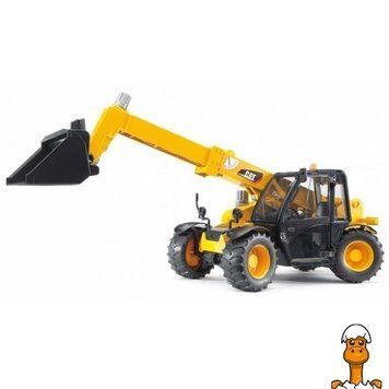 Мамалюк - Модель Bruder Дорожный Погрузчик CAT с телескопической стрелой 1:16 (02141) Bruder A4-02141