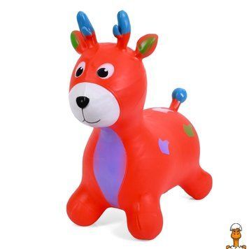 Мамалюк - Детская резиновая игрушка-прыгун Олененок до 20 кг Bambi Bambi RT2-MS-3259-RED