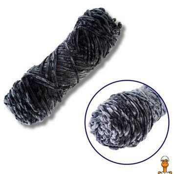 Мамалюк - Пряжа плюшевая синель 100 г 100% полиэстер темно-серая Brushme Brushme RT2-PP115