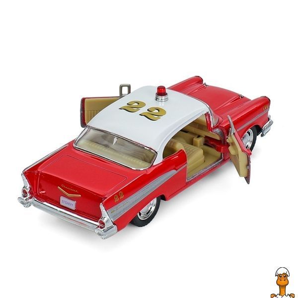 Мамалюк - Інерційна машинка 1957 Chevrolet Bel Air Fire Chief Kinsmart Kinsmart RT2-KT-5325-W
