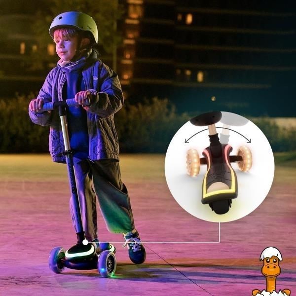 Мамалюк - Самокат 2-в-1 Kinderkraft Raket Up Beige (KRRAUP00BEG0000) Kinderkraft A4-KRRAUP00BEG0000