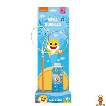 Мамалюк - Мильні бульбашки Mega Bubbles з тарілкою Baby Shark 200515 об'єм 450 мл DoDo Toys DoDo Toys RT2-200515