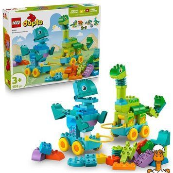 Мамалюк - Конструктор LEGO DUPLO Town Динозавры на колесах 3 в 1 108 деталей (10451) LEGO A4-10451