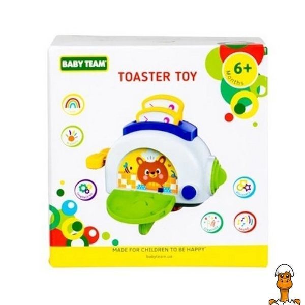 Мамалюк - Дитяча розвиваюча іграшка тостер BABY TEAM BABY TEAM RT2-8682