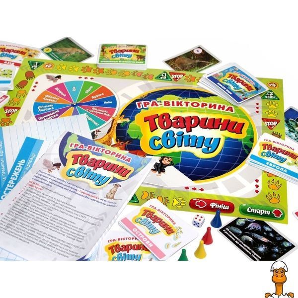Мамалюк - Настольная игра викторина Животные мира игровое поле рулетка кубик Ranok Creative Ranok Creative RT2-12120139