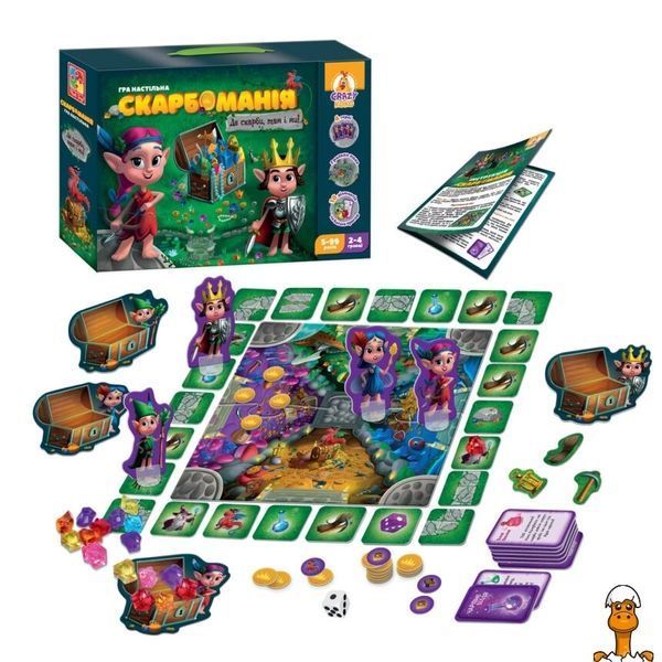 Мамалюк - Настільна гра Скарбоманія українською мовою Vladi Toys Vladi Toys RT2-VT8055-30