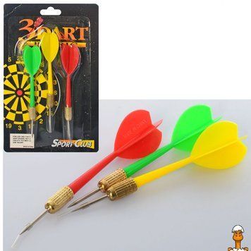 Мамалюк - Дитячі дротики для дартсу 3 шт у наборі SPORT CLUB SPORT CLUB RT2-M-3005