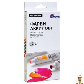 Мамалюк - Набір акрилових фарб Basics 12 кольорів по 12 мл в тюбиках Josef Otten Josef Otten RT2-EA1212C-3