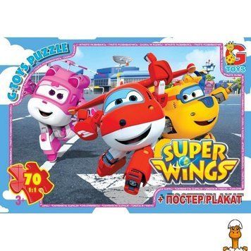 Мамалюк - Пазл дитячий класичний Супер крила 70 елементів G-Toys G-Toys RT2-UW222