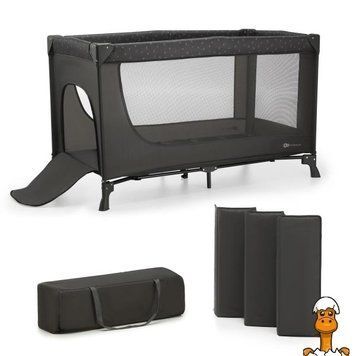 Мамалюк - Манеж-ліжко Kinderkraft Joy Light темно-сірий (KLJOYLIGRY00000) Kinderkraft A4-KLJOYLIGRY00000
