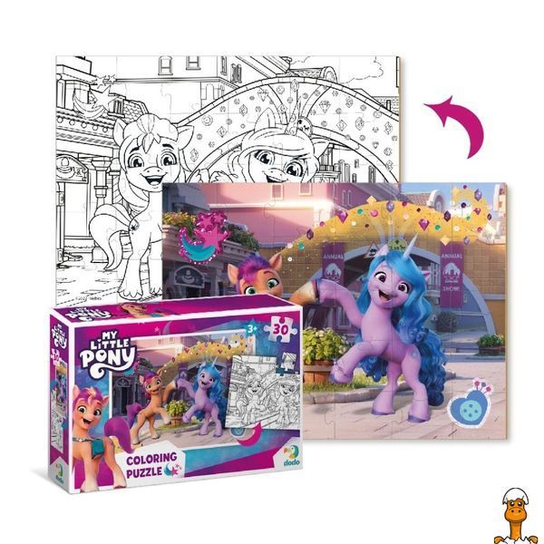 Мамалюк - Пазл дитячий 2в1 My Little Pony Подружки та веселка 30 елементів DoDo Toys DoDo Toys RT2-200134