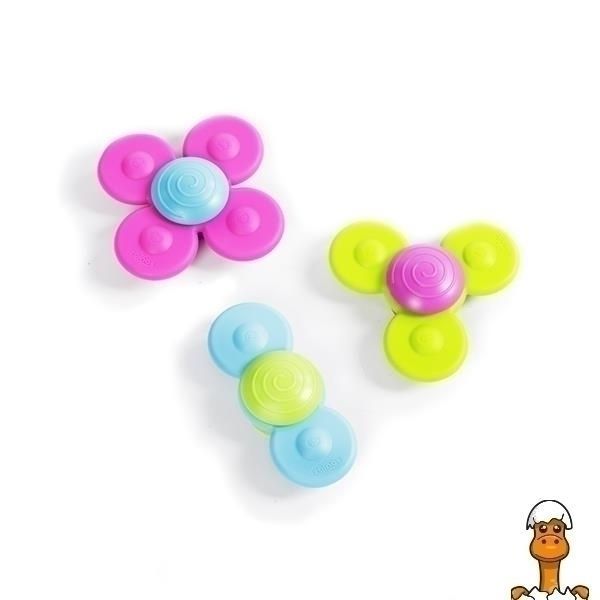 Мамалюк - Набор прорезывателей-спиннеров с присосками Fat Brain Toys Whirly Squigz 3 шт. (F210ML) Fat Brain Toys A4-F210ML