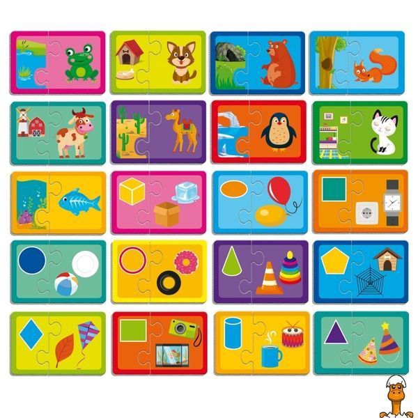 Мамалюк - Пазлы детские Найди пару Кто где живет Vladi Toys Vladi Toys RT2-VT5003-03