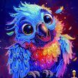 Мамалюк - Алмазная мозаика Веселый попугай неполная выкладка 25х25 см Brushme Brushme RT2-BH038