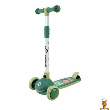 Мамалюк - Детский самокат 3-х колесный SC817(Green) с музыкой и светом EXTREME EXTREME RT2-SC817-GREEN