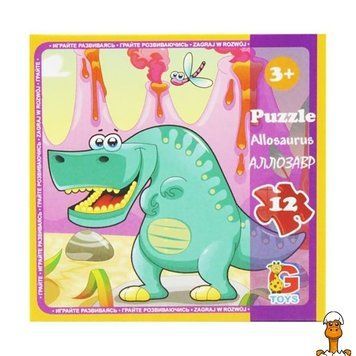 Мамалюк - Пазли дитячі Динозаври 12 елементів G-Toys G-Toys RT2-LD01