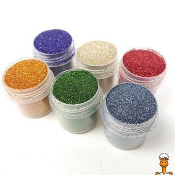 Мамалюк - Набор глиттера для био-тату 6 цветов 12 мл Fresh Tattoo Fresh Tattoo RT2-GLITTER-SET-BIG-6X-5