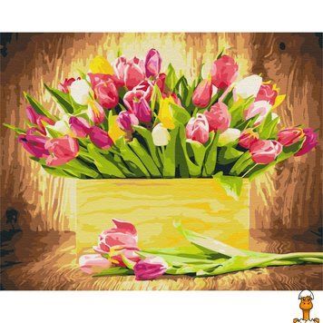 Мамалюк - Картина за номерами Святкові тюльпани 40х50 см Brushme Brushme RT2-BS5666