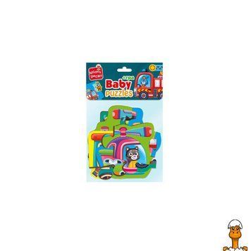 Мамалюк - Пазли максі з грою малюк зможе "транспорт та тварини" vladi toys, укр, дитяча іграшка, віком від 2 років Vladi Toys RT2-VT1722-24