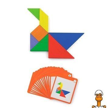 Мамалюк - Магнітний танграм для дошок Viga Toys 35 ел. (50643FSC) Viga Toys A4-50643FSC