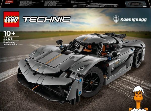 Мамалюк - Конструктор LEGO Technic Koenigsegg Jesko Absolut серый гиперкар 801 деталь (42173) LEGO A4-42173