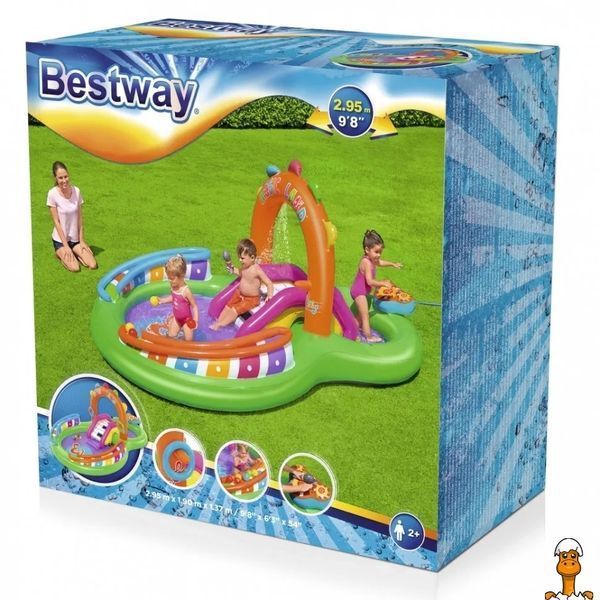 Мамалюк - Детский надувной игровой центр с горкой Музыка Bestway Bestway RT2-53117
