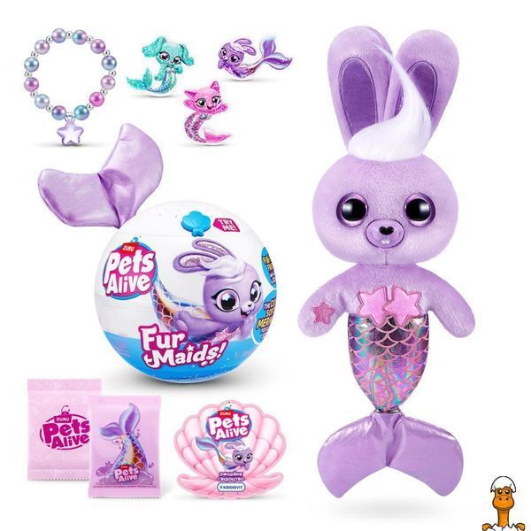Мамалюк - Интерактивный игровой набор Кролик Старлет Furmaids Pets & Robo Alive Pets & Robo Alive RT2-9555B