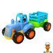 Игрушечный трактор с прицепом 15 см Limo Toy