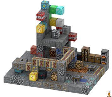 Мамалюк - Магнітний конструктор Майнкрафт Органна печера з 224 блоків Mindcraft Mindcraft M5-MC-092