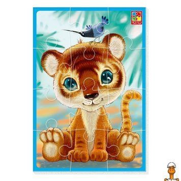 Мамалюк - М'який пазл дитячий Тигреня 12 елементів Vladi Toys Vladi Toys RT2-VT1103-93