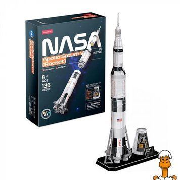 Мамалюк - 3D пазл CubicFun NASA Ракета Аполлон Сатурн-5 (DS1059h) Cubic Fun Cubic Fun A4-DS1059H