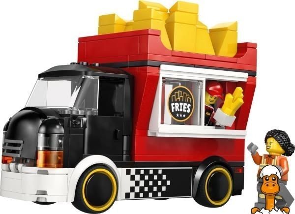 Мамалюк - Конструктор LEGO City Вантажівка з картоплею фрі 216 Деталей (60488) LEGO A4-60488